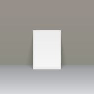 Sheet of paper beside the wall