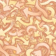 Arrow grunge seamless pattern