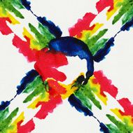 Abstract primary watercolors N2