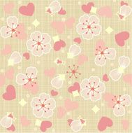 Seamless (repeatable) floral tulle background N2