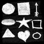 Set of textures Blackboard and chalk N4