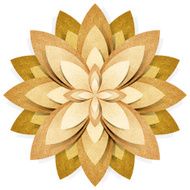 Flower origami recycled paper craft N2