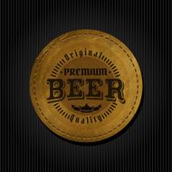 Retro Styled Beer Label N8