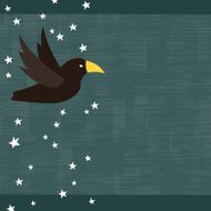 Flying crow