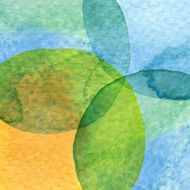 Abstract watercolor circle painted background N8