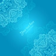 Greeting card with lace ornament
