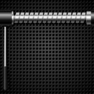 Vector abstract metal background with a screw eps10