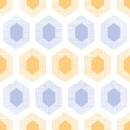 Abstract purple yellow honeycomb fabric textured seamless pattern background N2