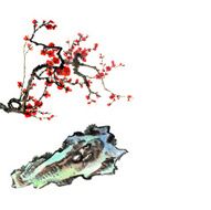 plum bloom and stone N7