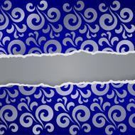 Ragged paper with vintage pattern N2