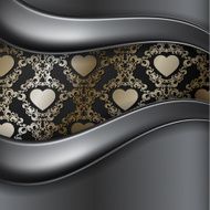 Vintage background with heart N8