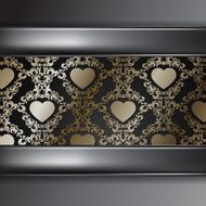 Vintage background with heart N9