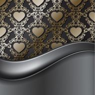Vintage background with heart N10
