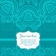 Invitation card with lace ornament N9