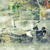 abstract painted grunge collage background N4