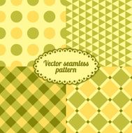 Set simple vector seamless pattern N2