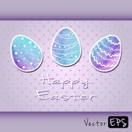 Easter eggs of watercolor texture N6
