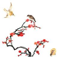 plum bloom and animal N90