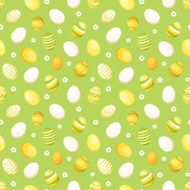 Seamless background with Easter eggs Vector illustration