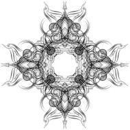 Mandala Skeych Graphic pattern modern ornament N12