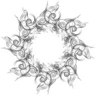 Mandala Skeych Graphic pattern modern ornament N13