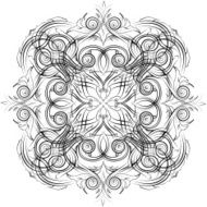 Mandala Skeych Graphic pattern modern ornament N17