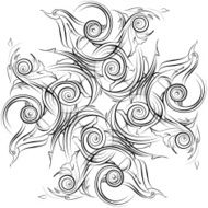 Mandala Skeych Graphic pattern modern ornament N19