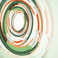 Futuristic abstract shape illustration N14