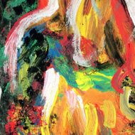 Art abstract rainbow painted background N2