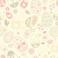 Seamless pattern of Easter eggs N9