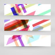Vector banner set for your design N195