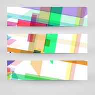 Vector banner set for your design N196