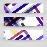 Vector banner set for your design N198