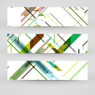 Vector banner set for your design N201