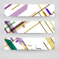 Vector banner set for your design N202