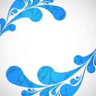 Abstract background with blue water drops