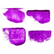 Splash blot banner set on white background handmade brush stroke N13