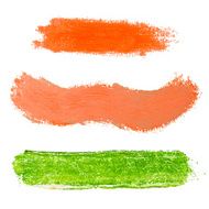 Splash blot banner set on white background handmade brush stroke N14