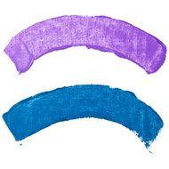 Splash blot banner set on white background handmade brush stroke N16