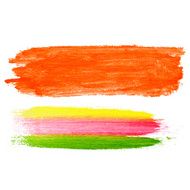 Splash blot banner set on white background handmade brush stroke N17