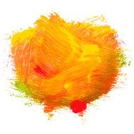 Splash blot banner set on white background handmade brush stroke N21