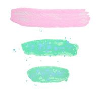 Splash blot banner set on white background handmade brush stroke N24
