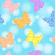 seamless pattern with butterflies N95
