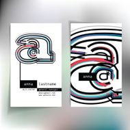 Business card design with letter A N2