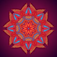 Round floral ornament N2