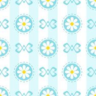 Pastel seamless pattern with camomiles
