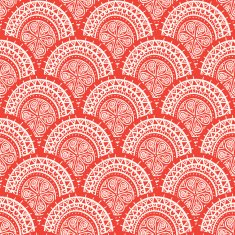 round red patterns with flowers N2