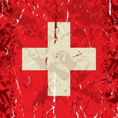 Grunge Swiss Flag N2