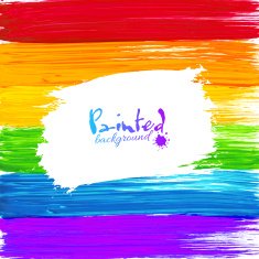 Bright rainbow paint splashes vector background N2