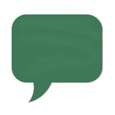 speech cloud green chalkboard N2